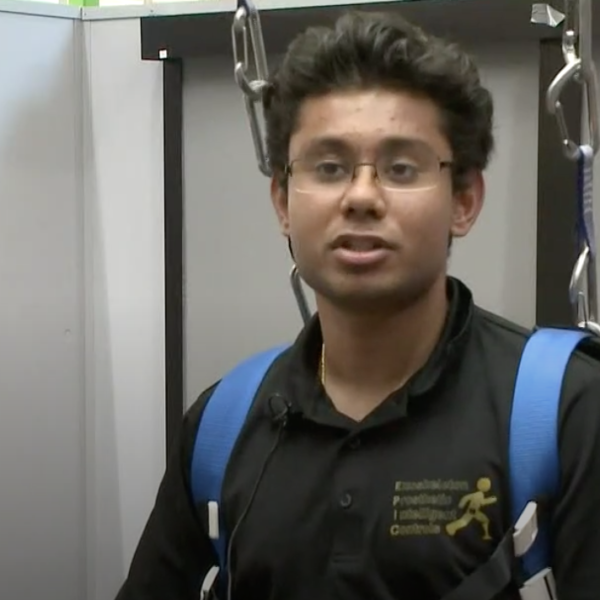 Krishan Bhakta was featured in Atlanta news for his work on robotic transfemoral prostheses